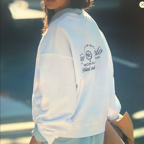 Anthropologie -Fourth & Reckless Monte Carlo Sweatshirt NWT Size XL - Picture 3 of 4